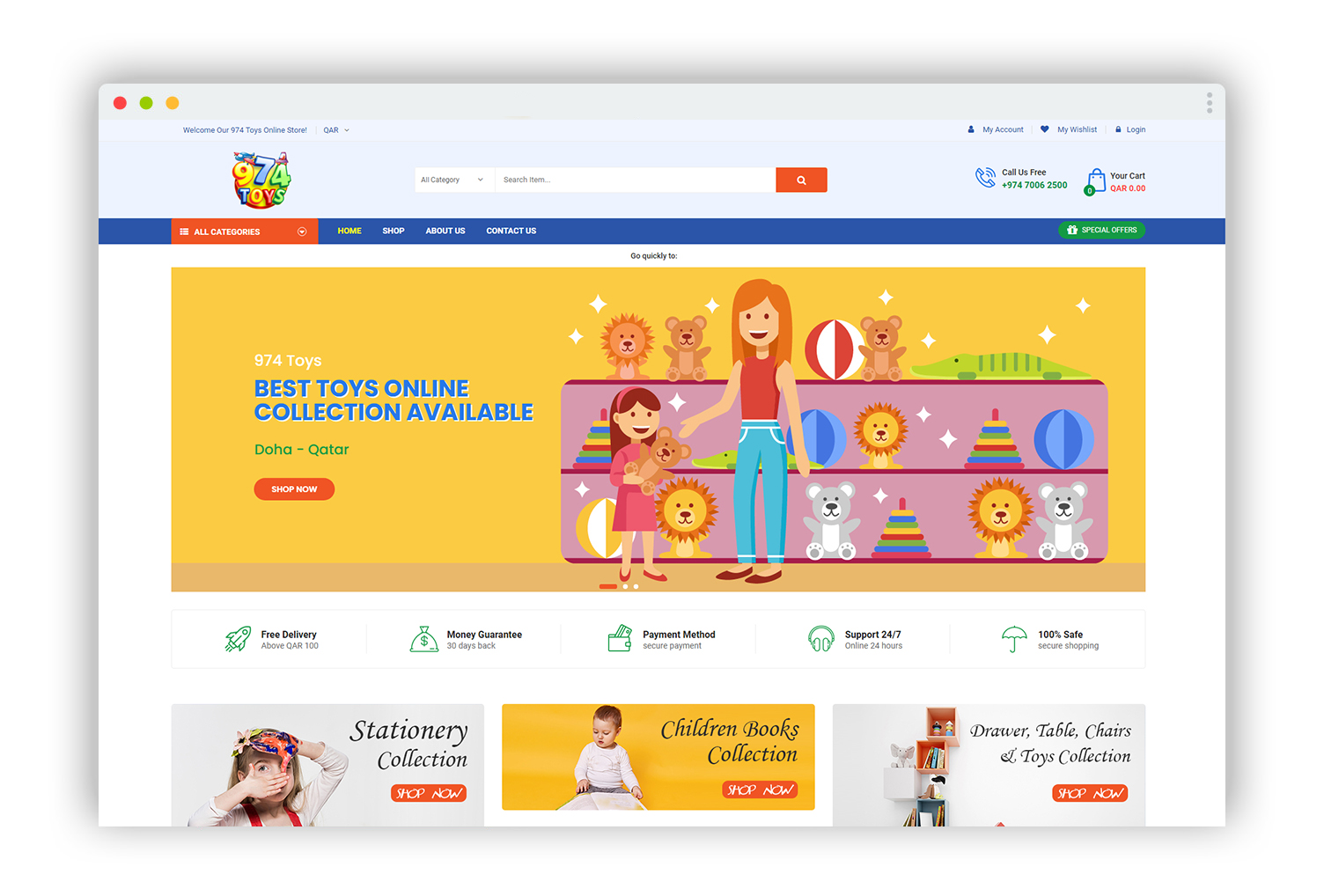 974 toys ecommerce website design