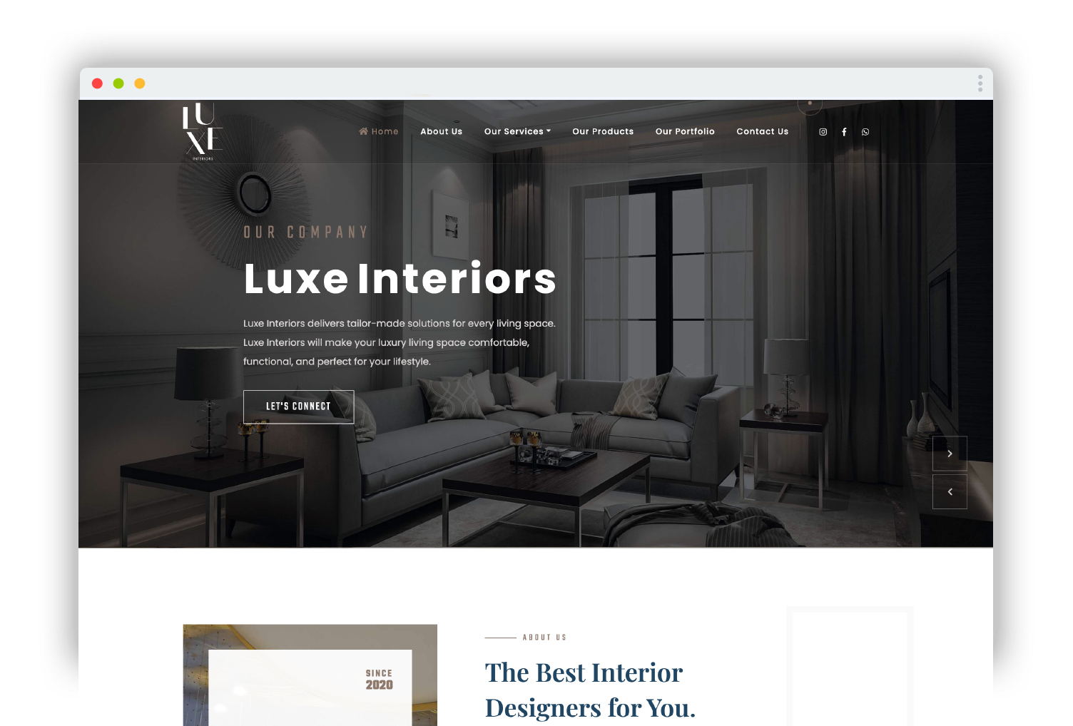 luxe interiors service